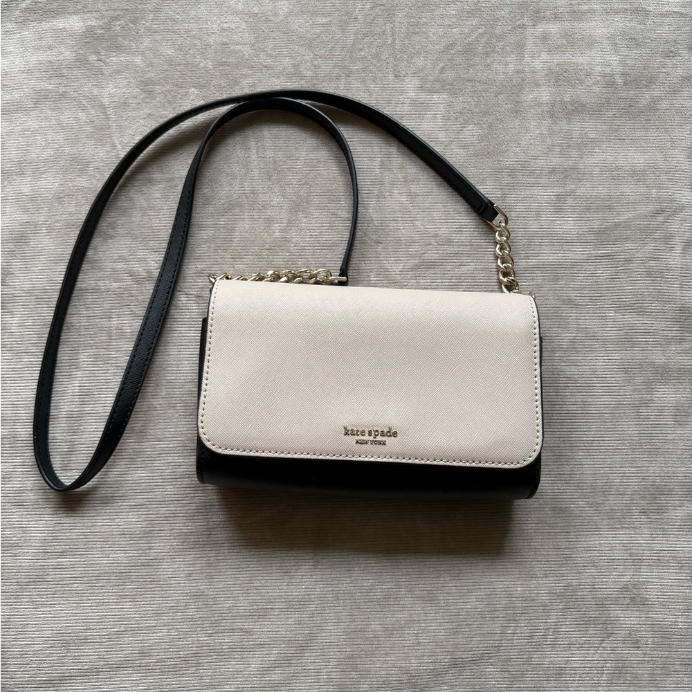 Kate Spade Two-Tone Black and Cream Shoulder Bag
